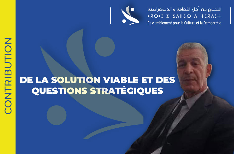 De la solution viable et des questions stratégiques