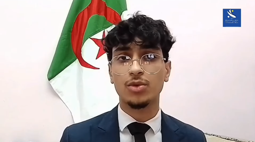 Passage de M .Tatem Moussa , membre de l’exécutif Les jeunes progressistes du RCD sur la chaîne BBC dans un débat sur les élections présidentielles algériennes